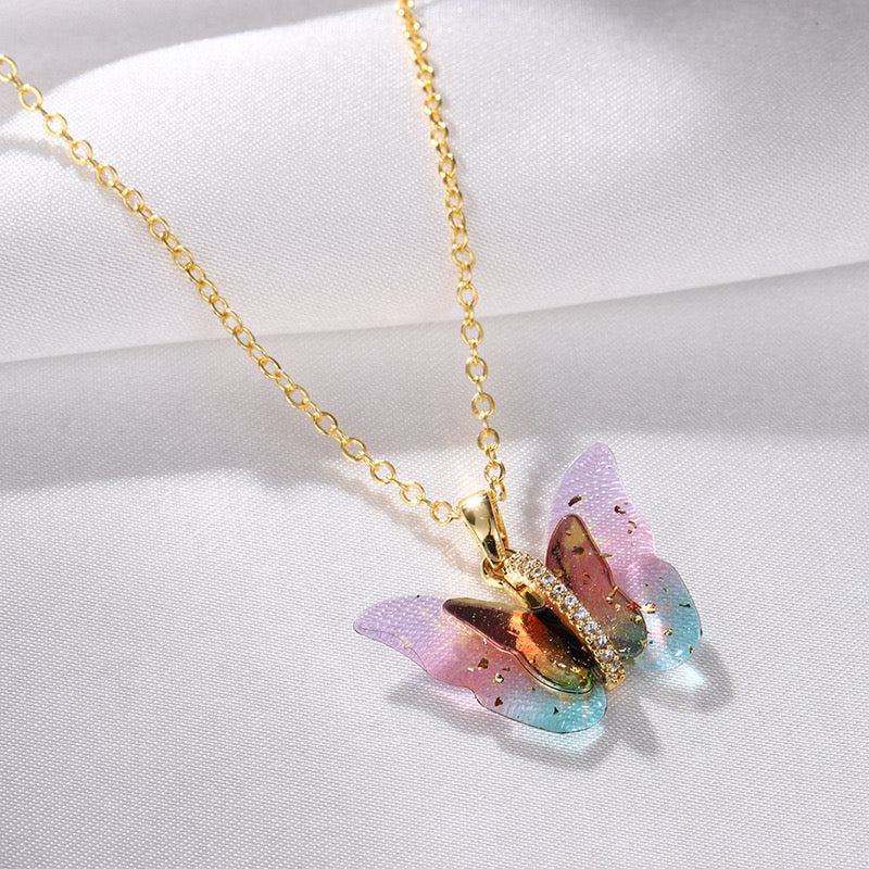 Shades of Ombre! Butterfly Necklace - Image 3