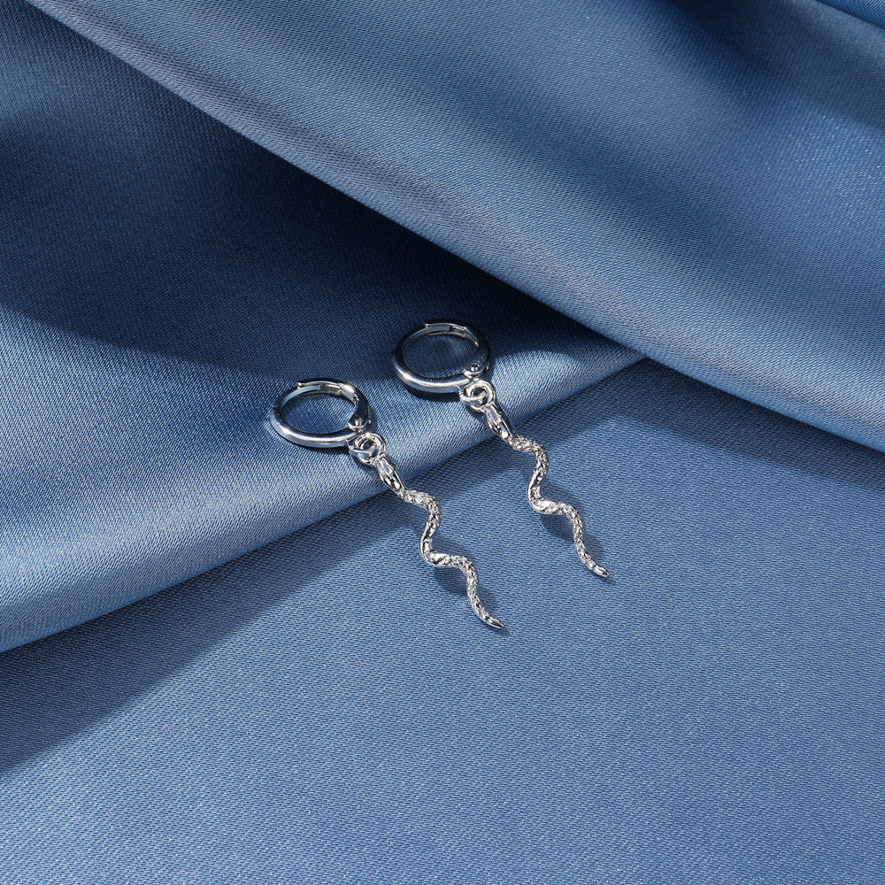 She hisses! Snake Huggies Earrings - Image 3