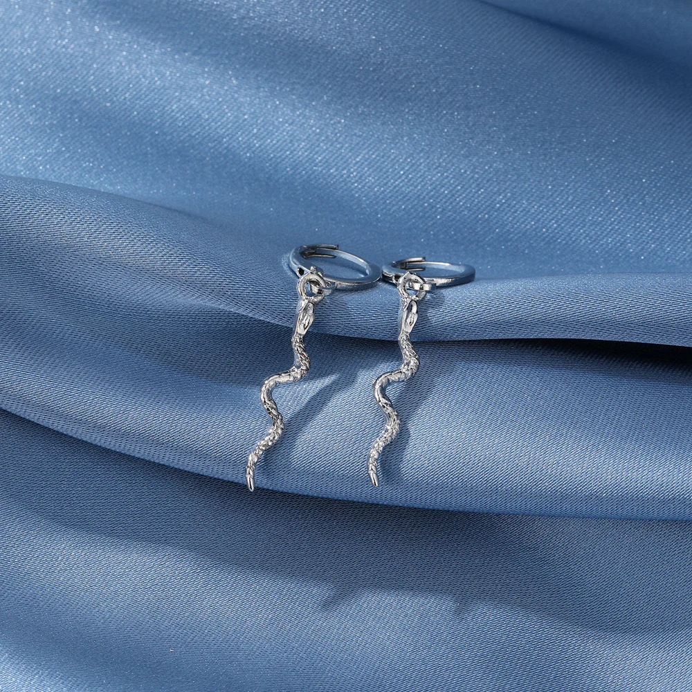 She hisses! Snake Huggies Earrings - Image 4