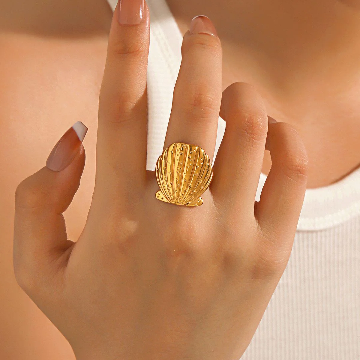 Shell Yeah! Gold Ring