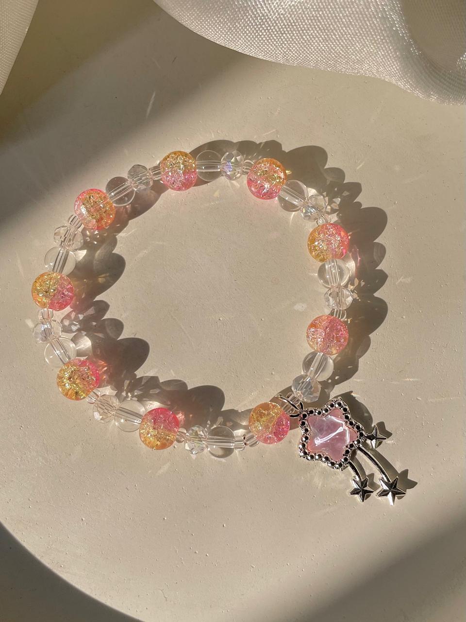Shooting Star Bracelet- peachy hues