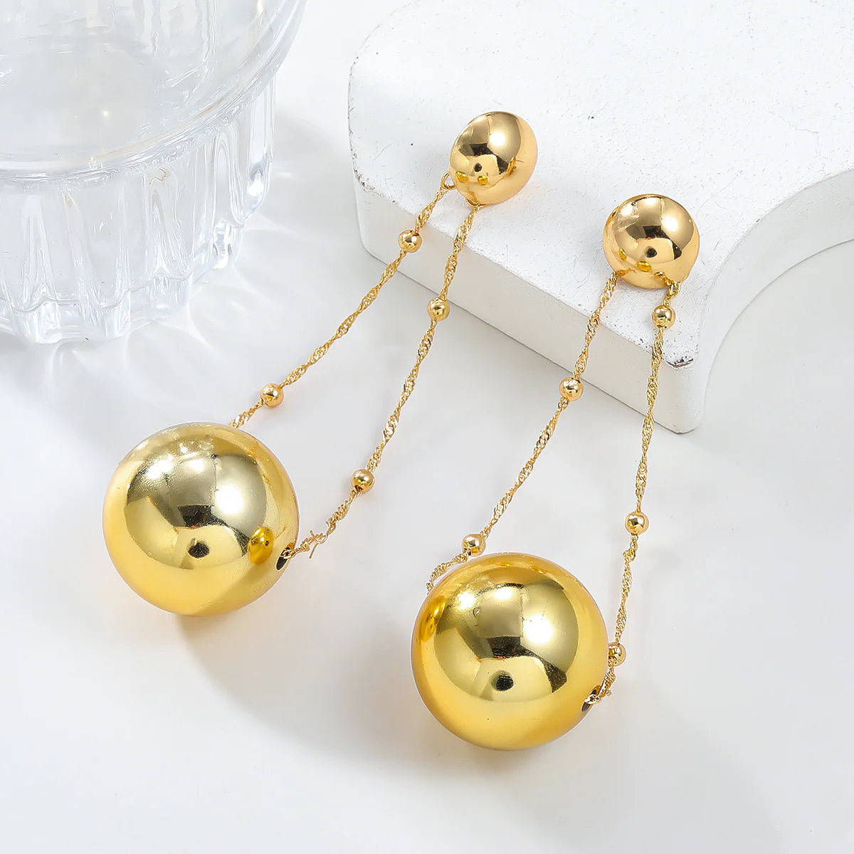 Showstopper Ball Drop Earrings - Image 3