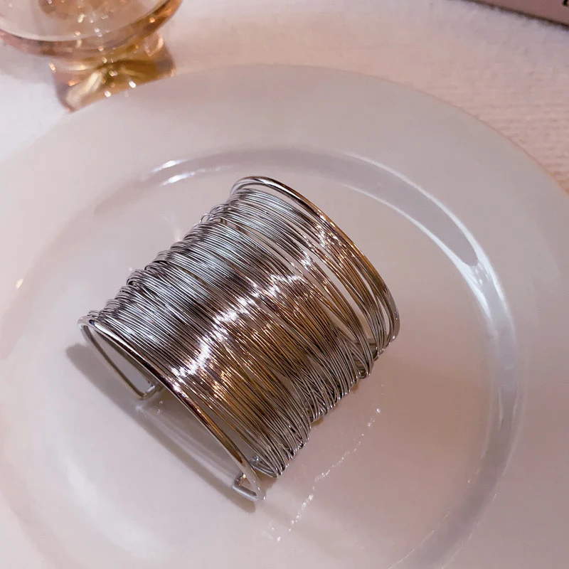 Silver Echo Coiled Handcuff - Image 2
