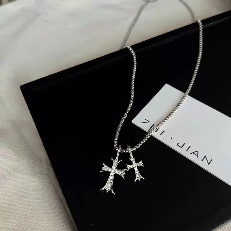 Sinful Pair Cross Necklace - Image 4