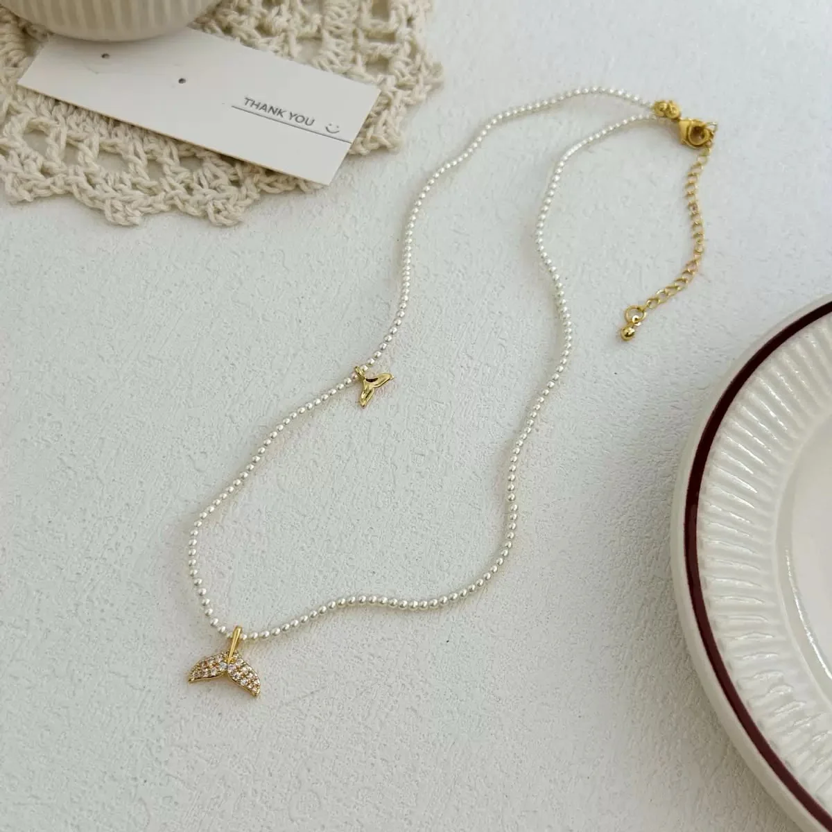 Siren Song Pearl Necklace (alloy) - Image 2