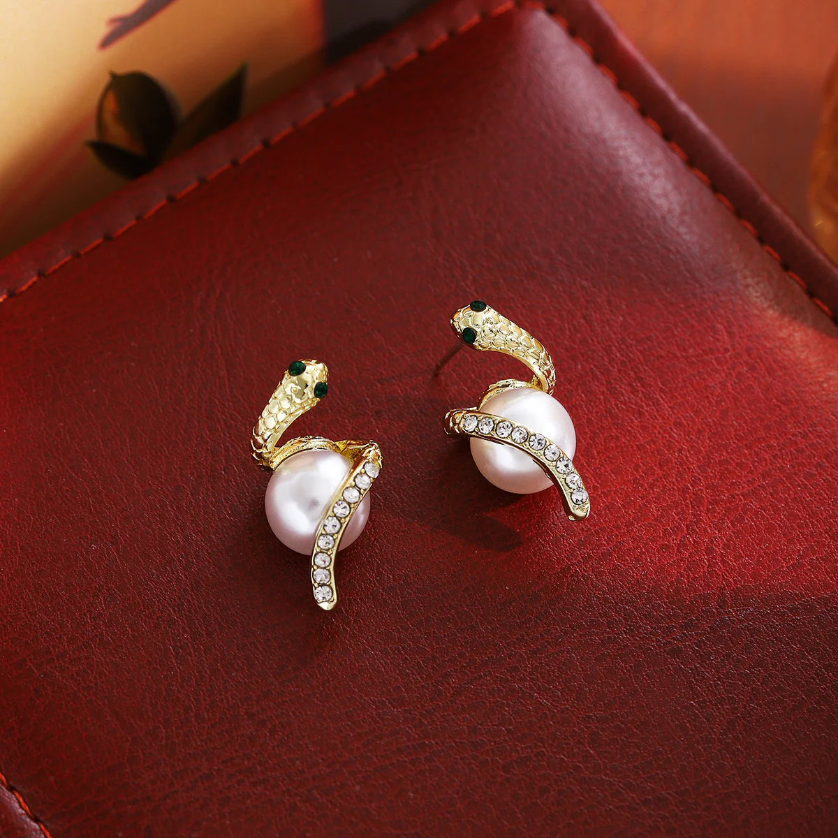 Slay n Slytherin Pearl Earrings - Image 6