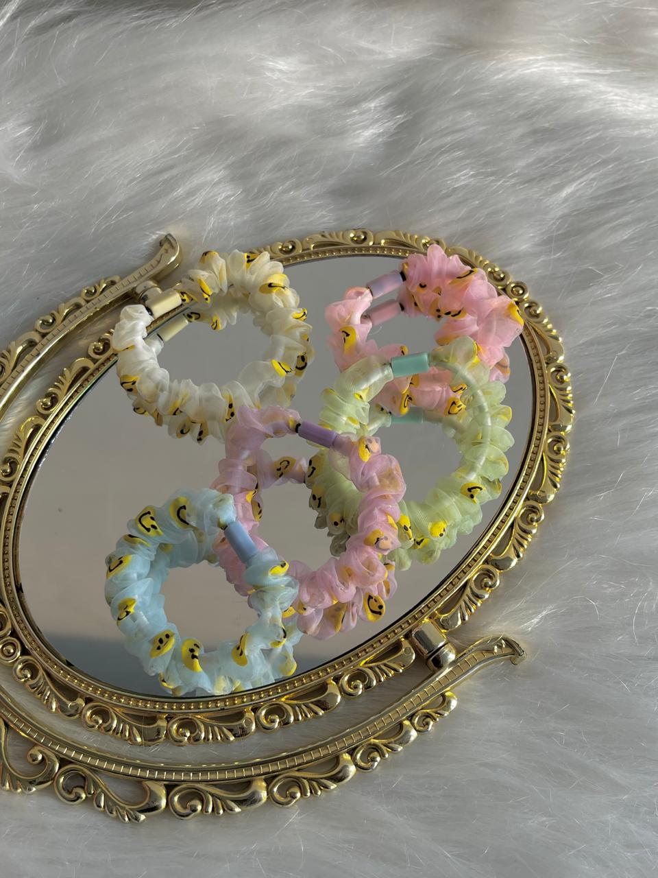 Smiley Mini Scrunchies - Image 2