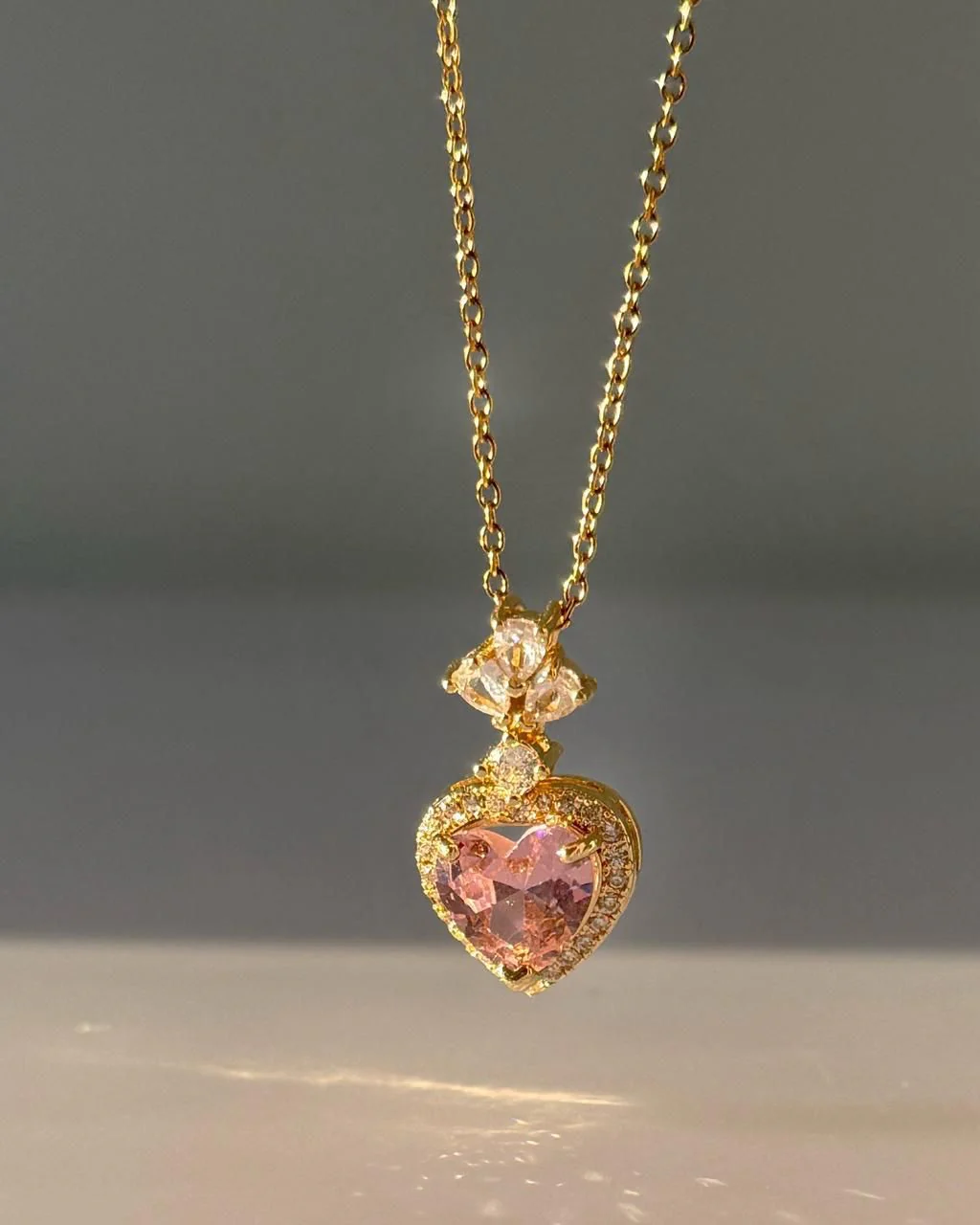 Smitten Sparkle Heart Necklace