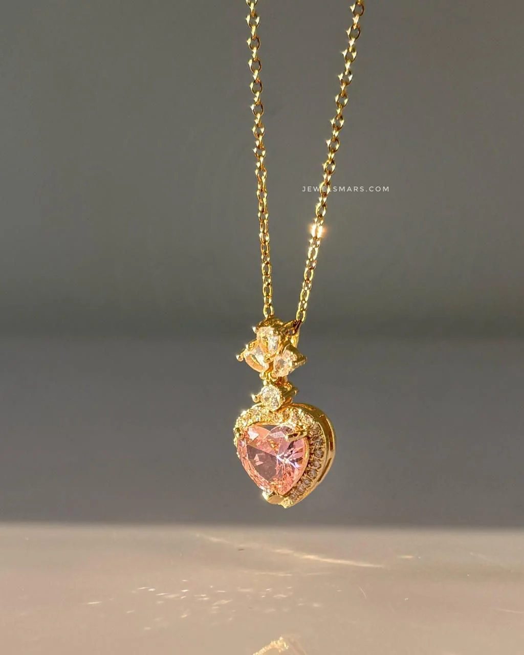 Smitten Sparkle Heart Necklace - Image 2