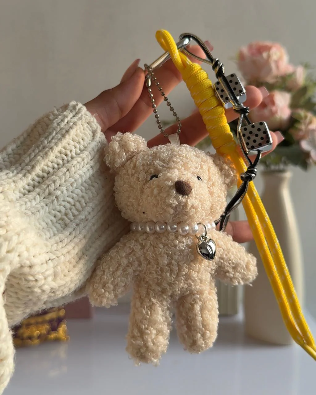 Snuggle Bear Bag Plush Charm