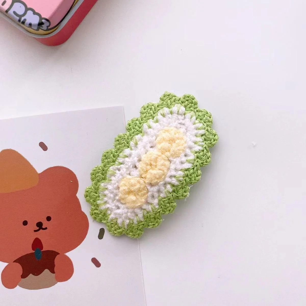 Soft Stitches Crochet Hair Clip - Image 3