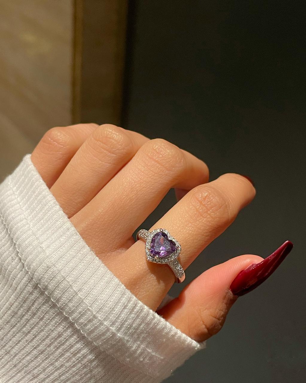 Soulmate love Ring- purple - Image 3