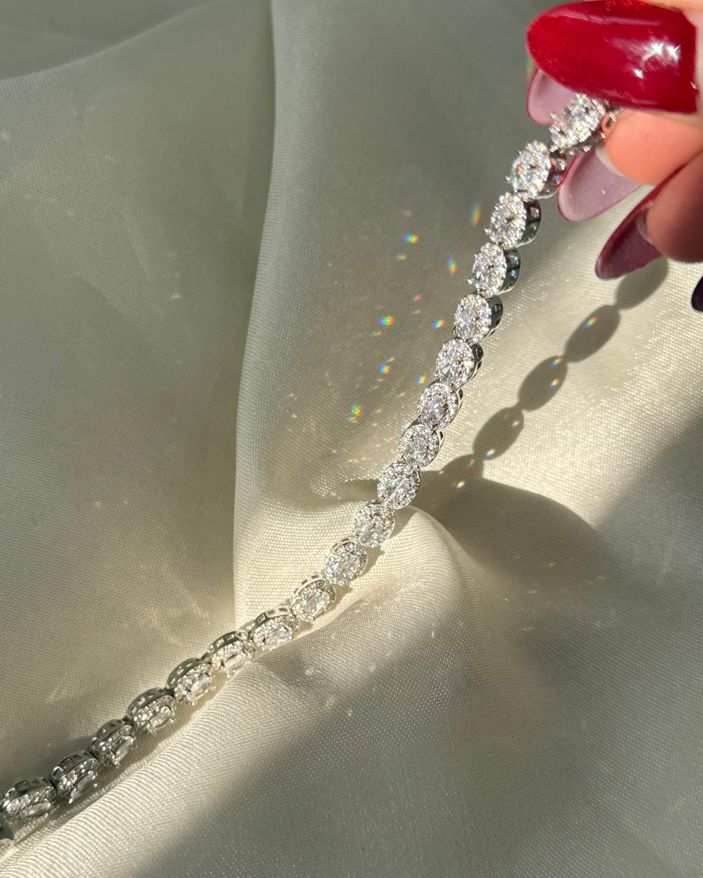 Sparkling Statement Rhinestone Bracelet - Image 3