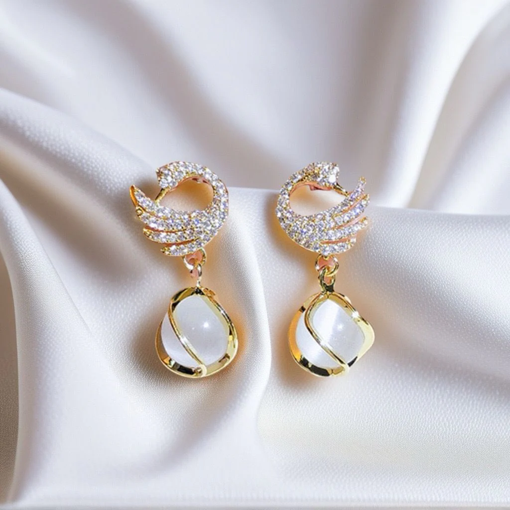 Sparkly Swan Earrings - Image 3