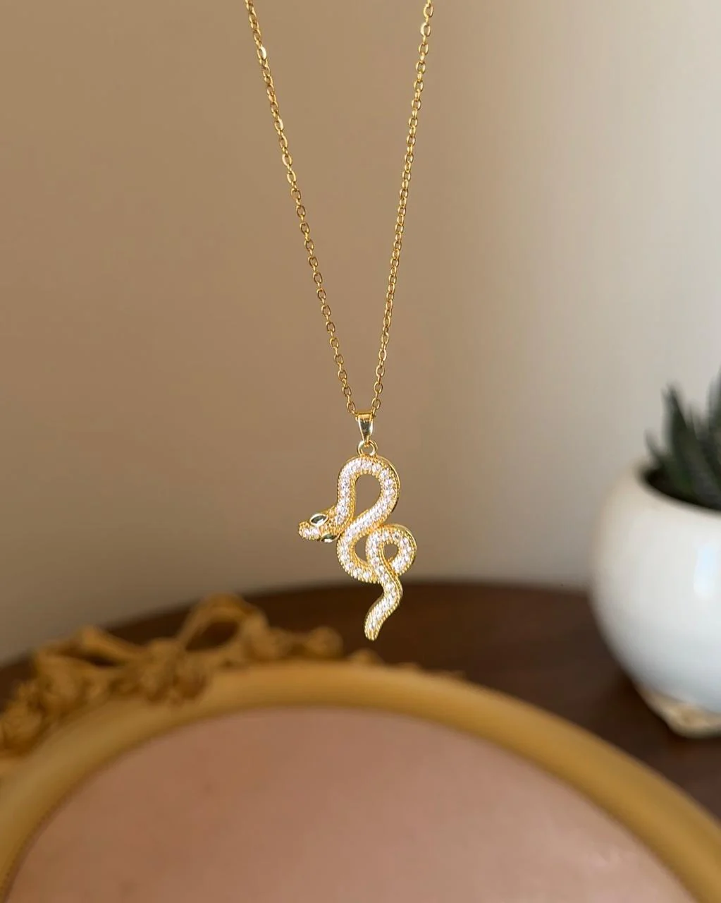 Sparkly Venom Snake Necklace - Image 3