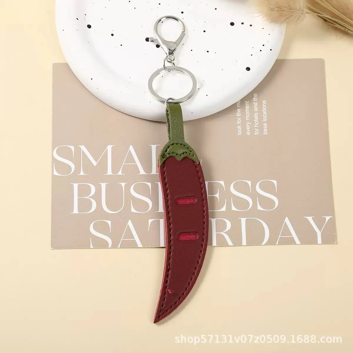 Chiili Sunglasses Holder Leatherette Bagcharm Keychain - Image 2