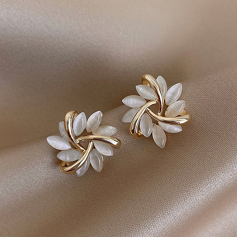 Spiralling Elegance Floral Earrings