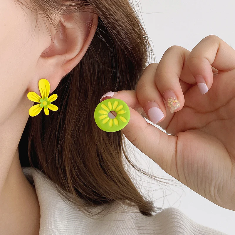 Splash of Spring Mismatched Earrings