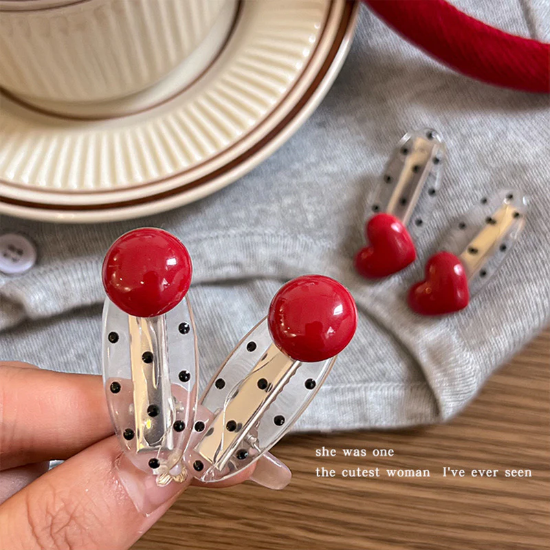 Spot on! Polka Dot Hair Clips(Pack of 2) - Image 2
