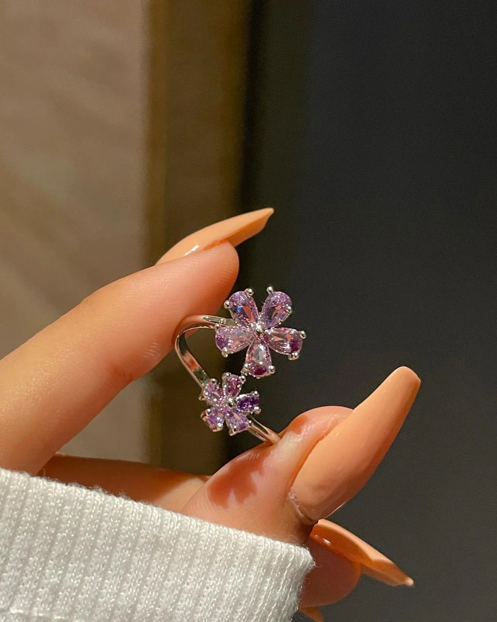 Spring Time Ring- purple