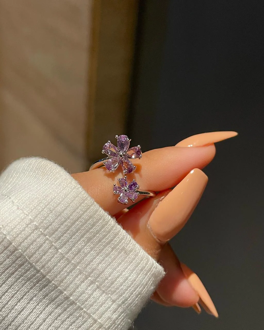 Spring Time Ring- purple - Image 2
