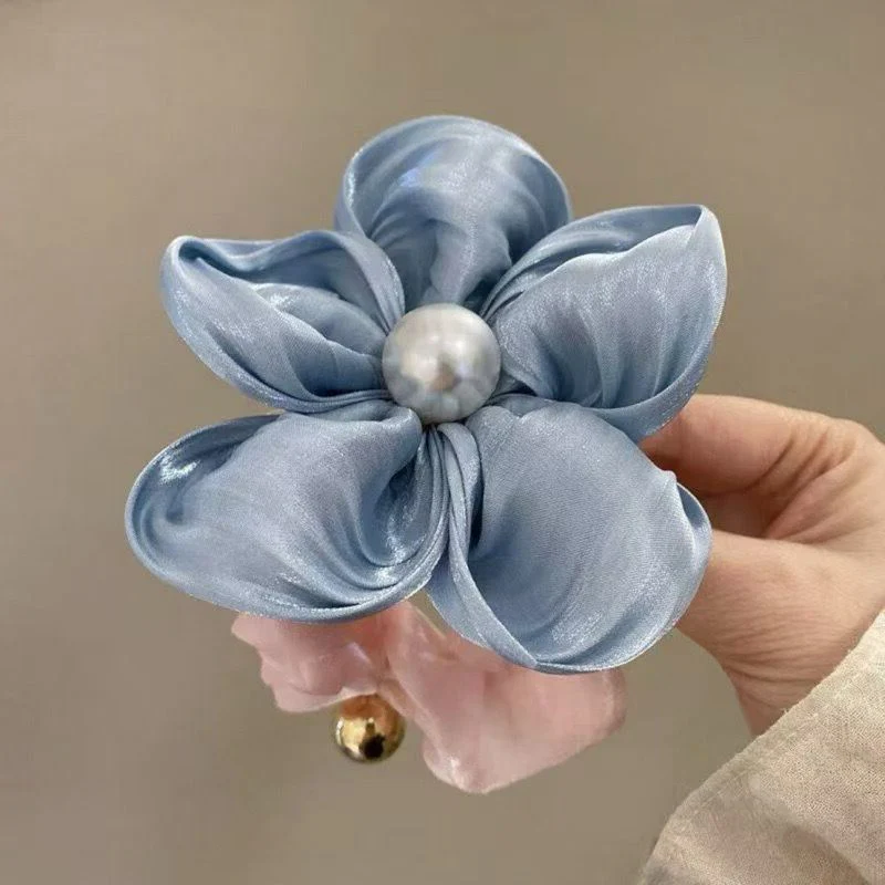 Springtime Pearl Scrunchie