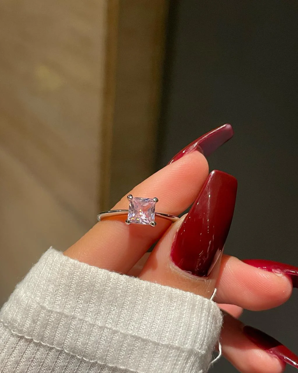 Square cut Minimal Ring - Image 3