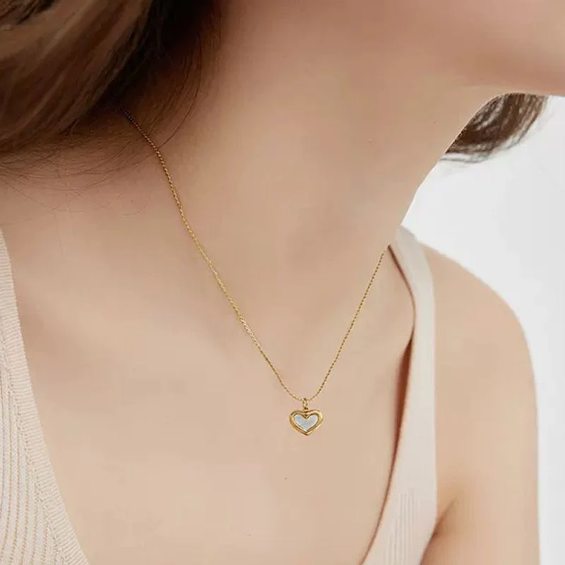 Stainless Steel Heart Necklace - Image 2