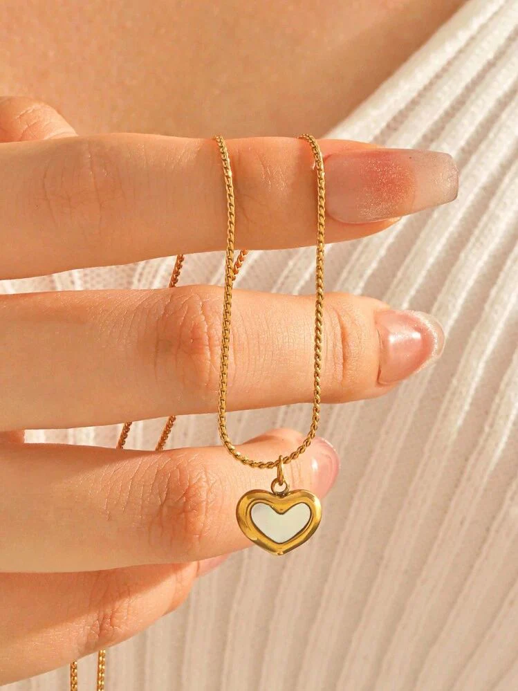 Stainless Steel Heart Necklace - Image 4