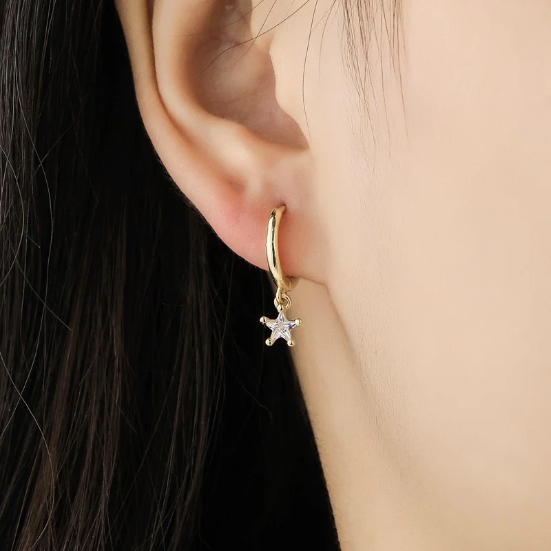 Starfall Rhinestone Earrings - Image 2