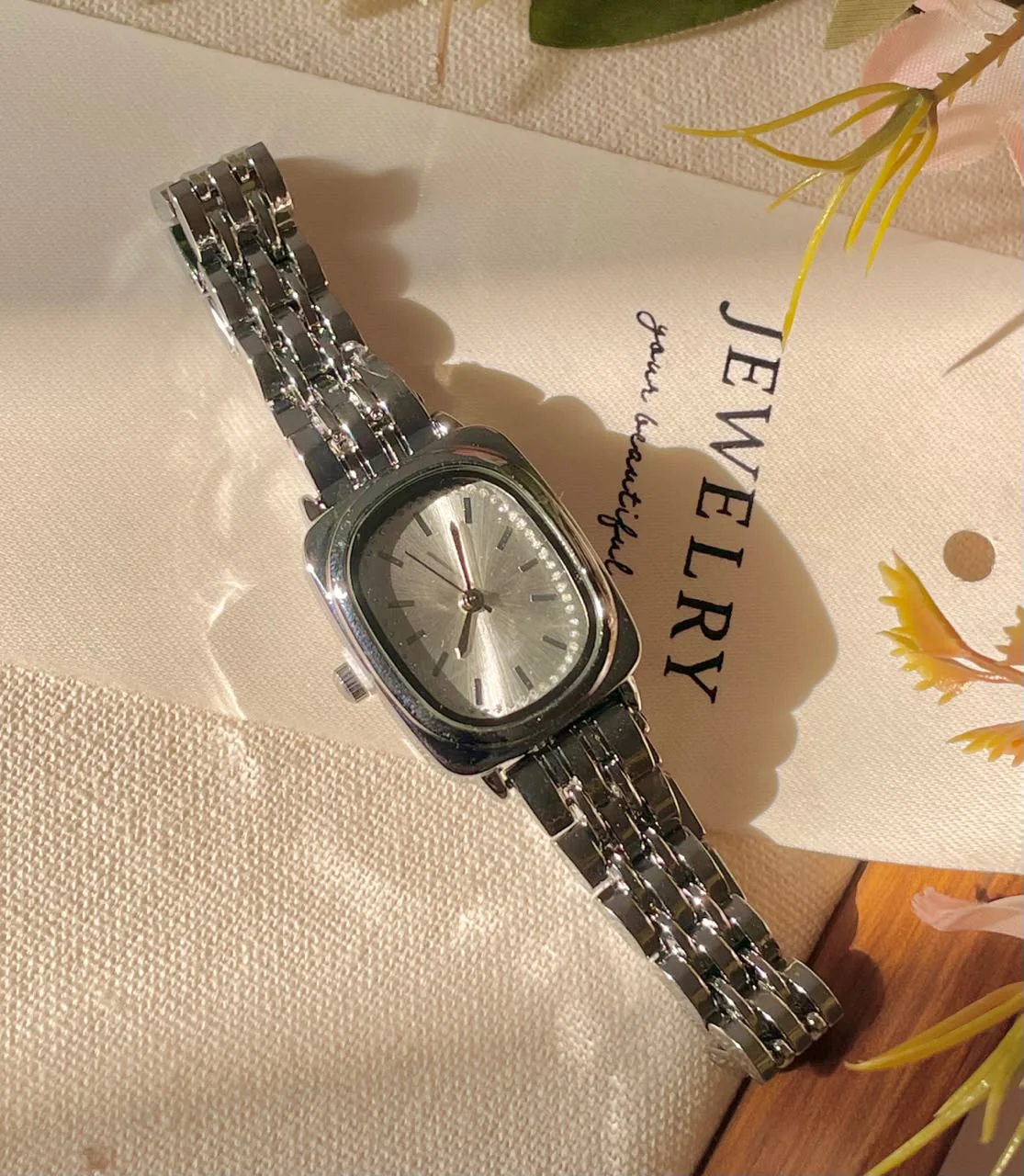 Starlight Square Metallic Watch