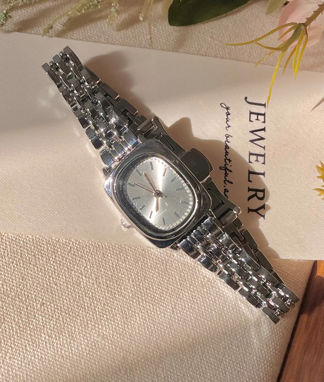 Starlight Square Metallic Watch - Image 2