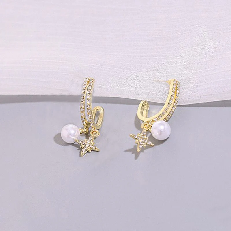 Starlite Pearl detailed earrings - Image 2