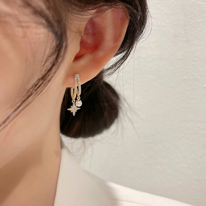 Starlite Pearl detailed earrings - Image 3