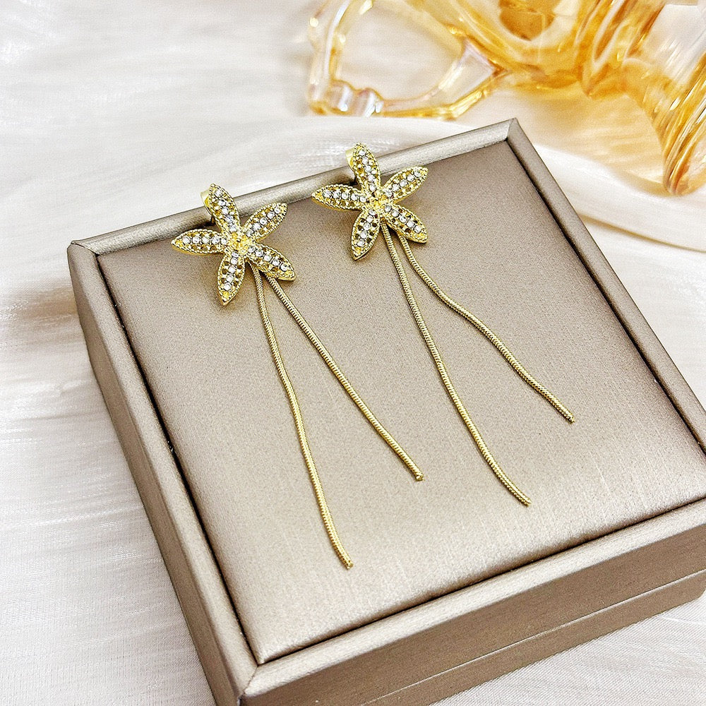 Starry Tassels Earrings - Image 3