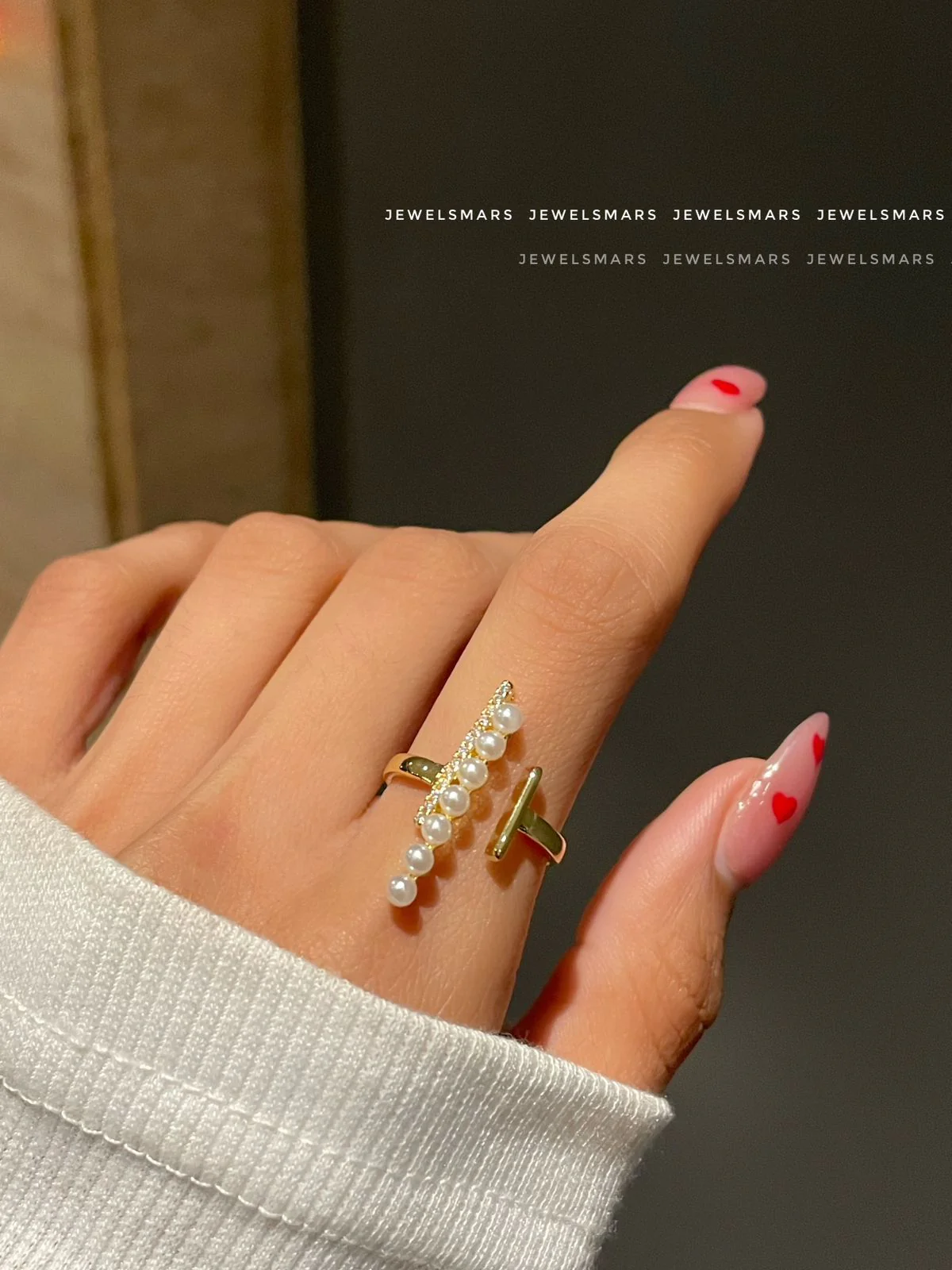 Stella Pearly Statement Ring - Image 2