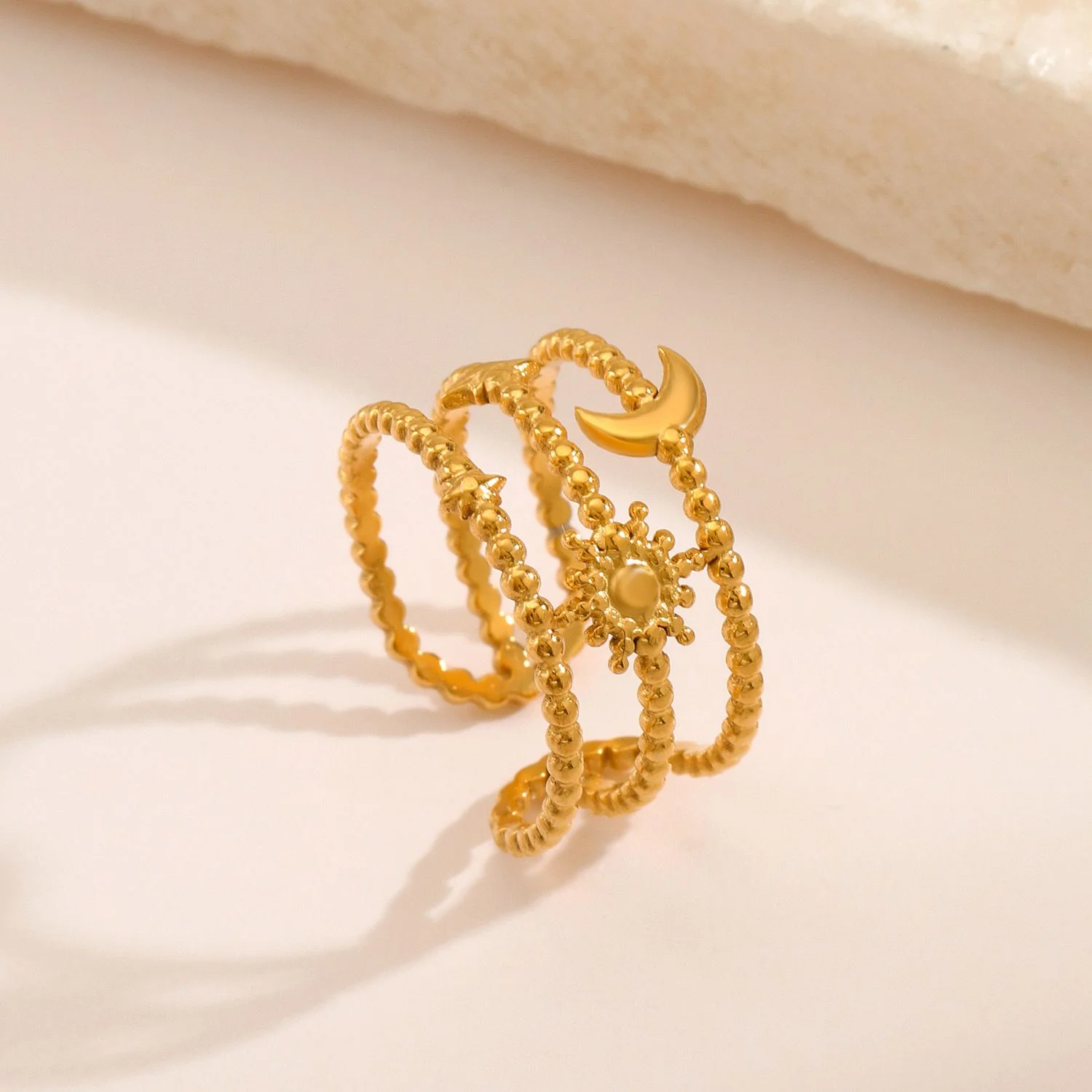 Stellar Charm Gold Ring - Image 4