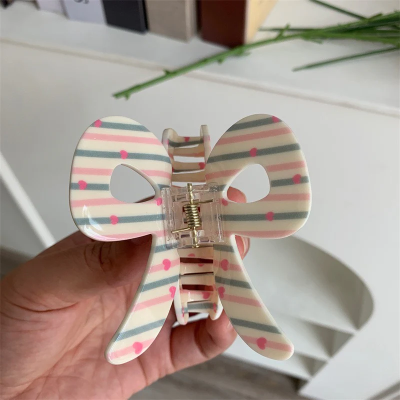 Stripes of Love Claw Clip