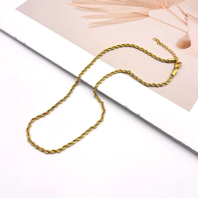 Subtle Statement Twisted Necklace