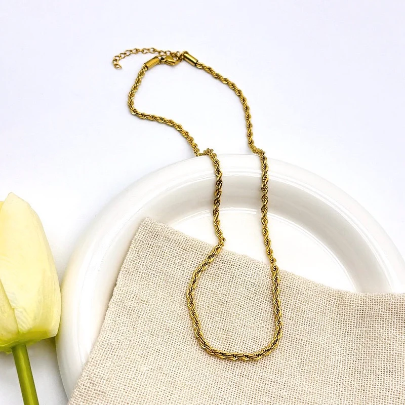 Subtle Statement Twisted Necklace - Image 2