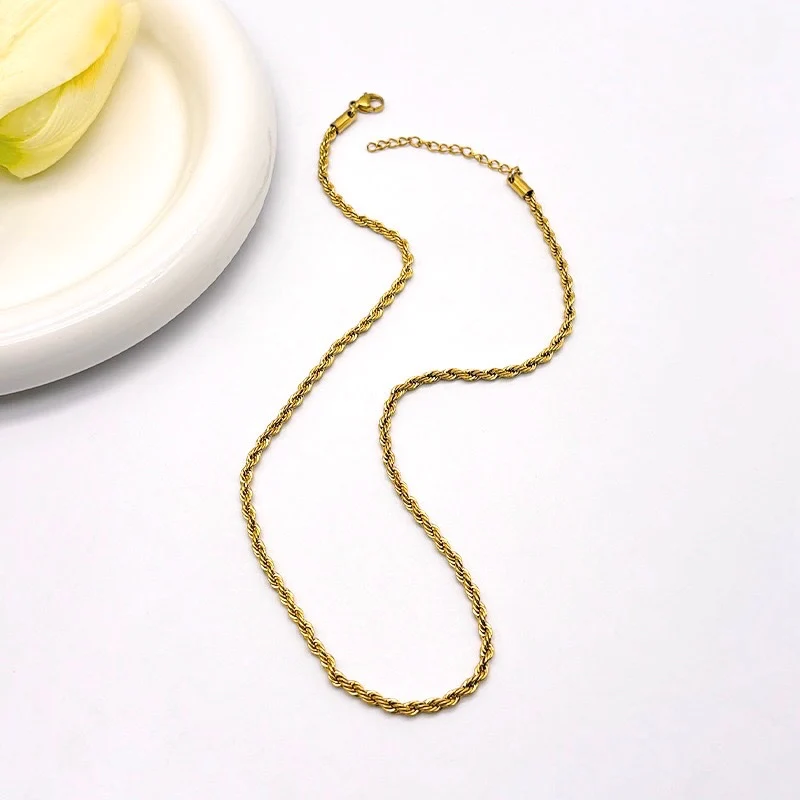 Subtle Statement Twisted Necklace - Image 3