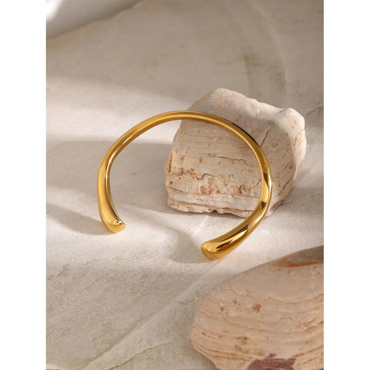 Subtle Strand Gold Bracelet - Image 3