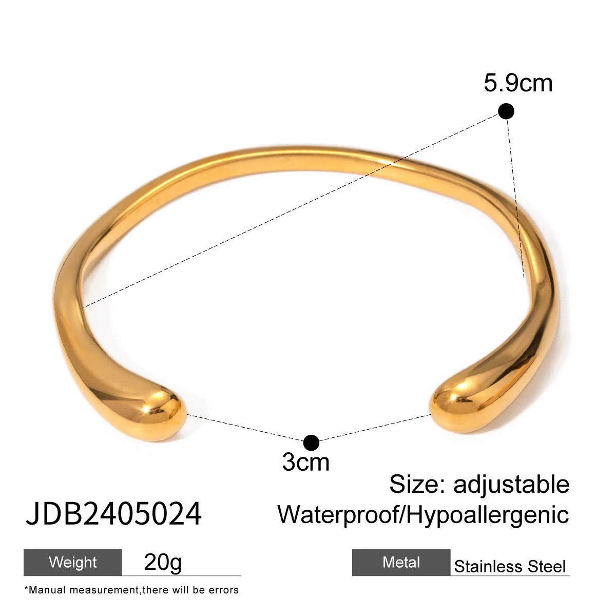 Subtle Strand Gold Bracelet - Image 4