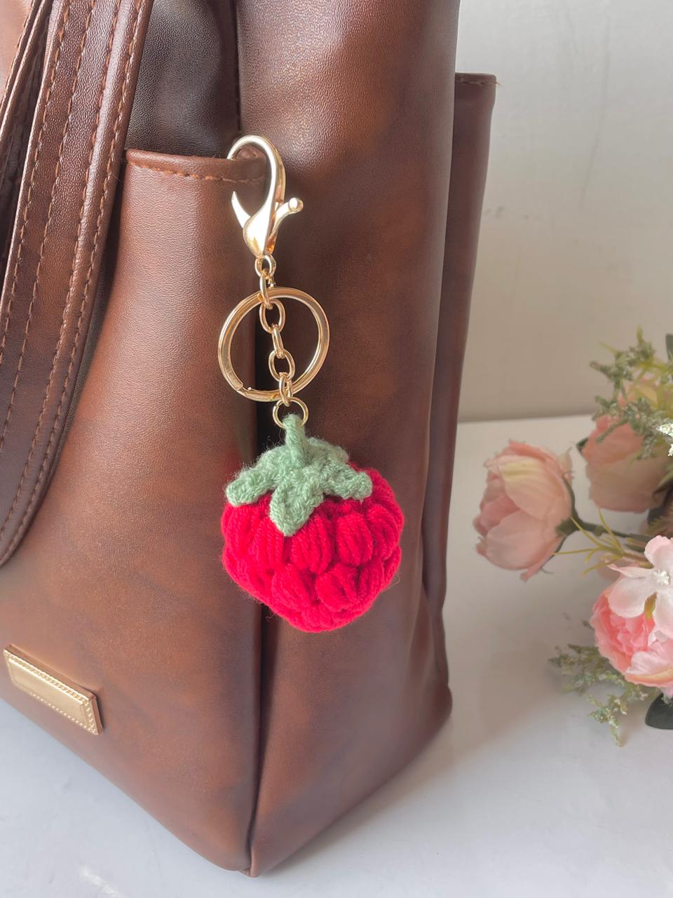 Sugarplum Strawberry Bag Charm - Image 2