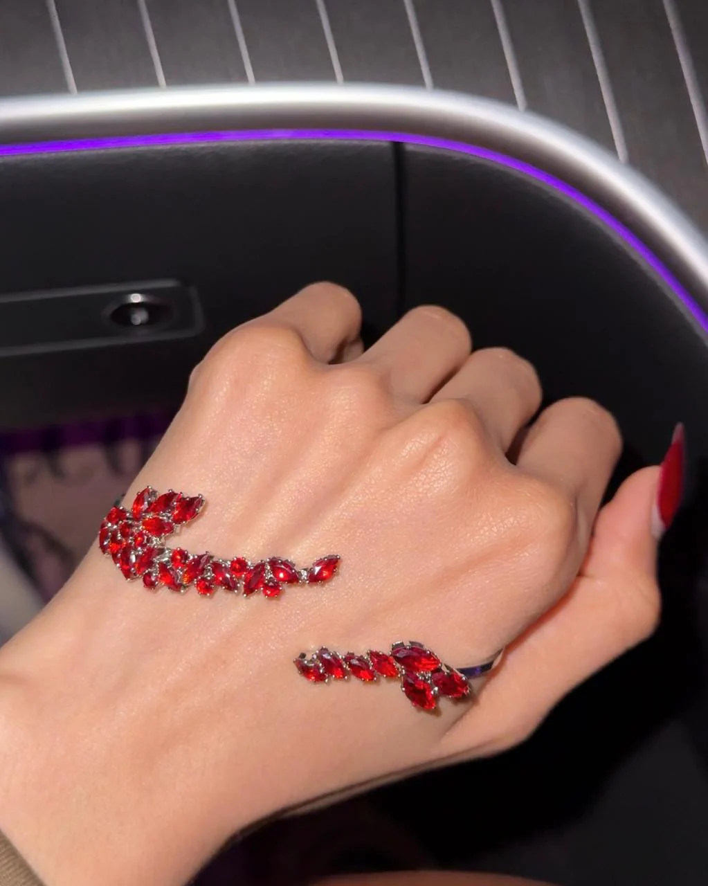 Sultry Red Hand Jewellery