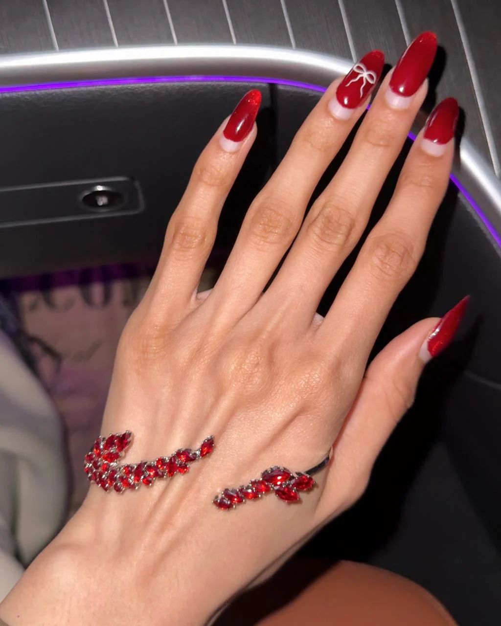 Sultry Red Hand Jewellery - Image 2