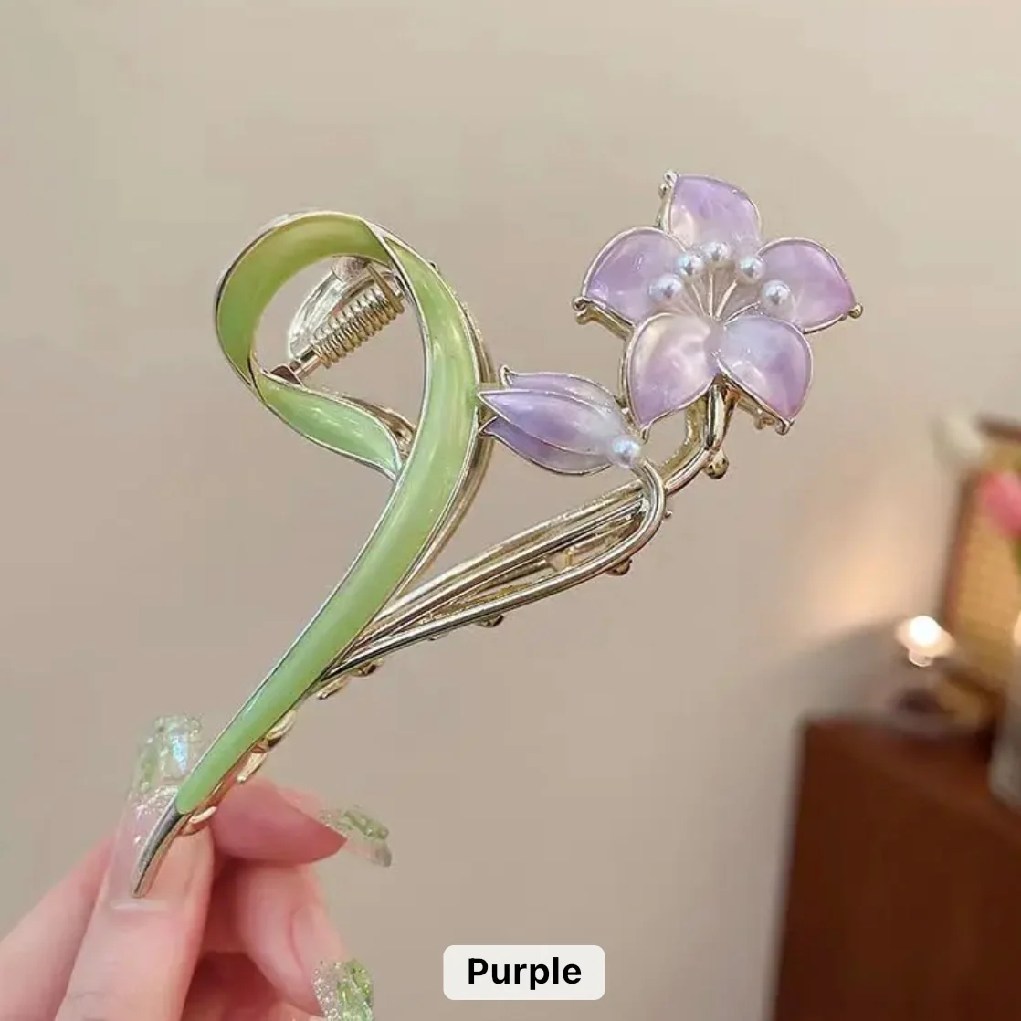 Summer Floral Claw Clutcher - Image 10