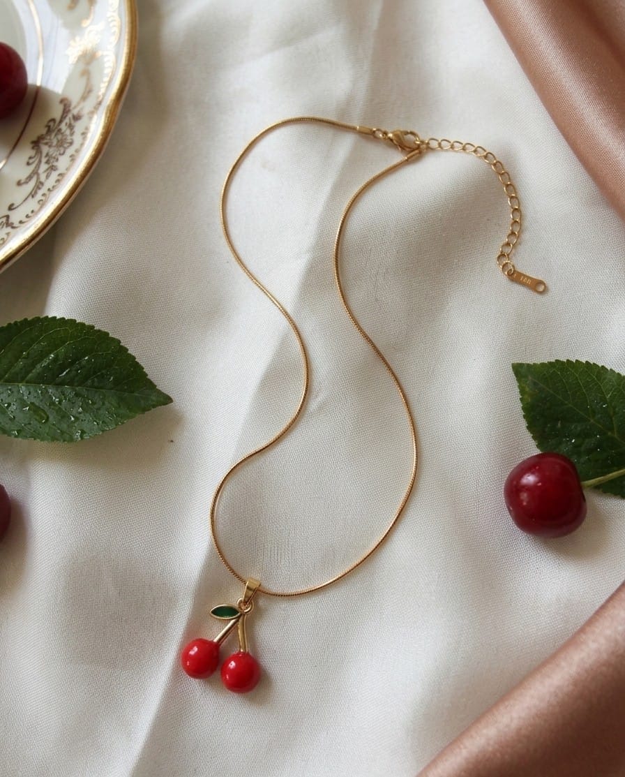 Summer in Italy! Cherry Necklace