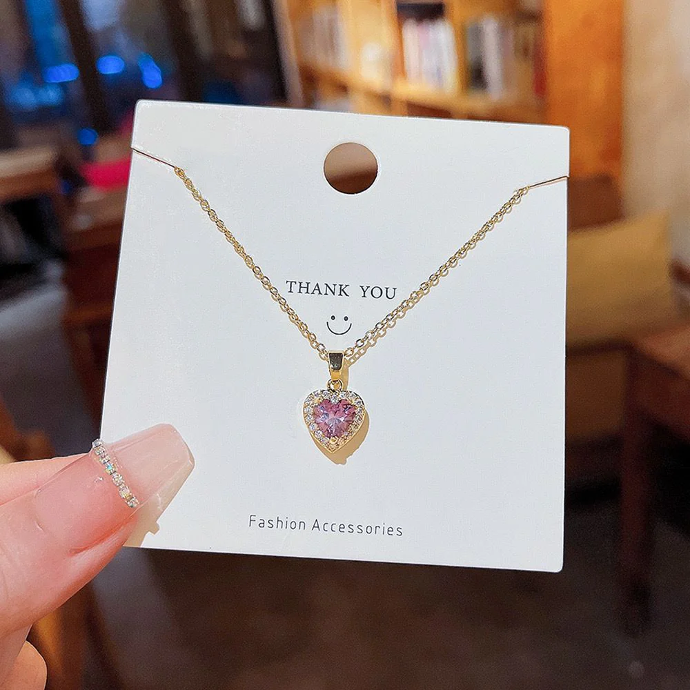 Sundew Pink Heart Necklace - Image 5