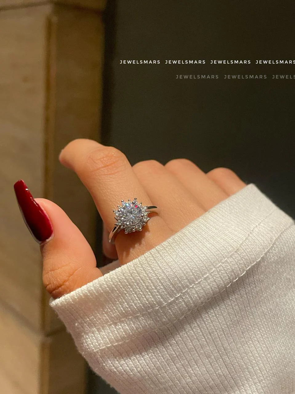 Sunflower Solitaire Ring - Image 2